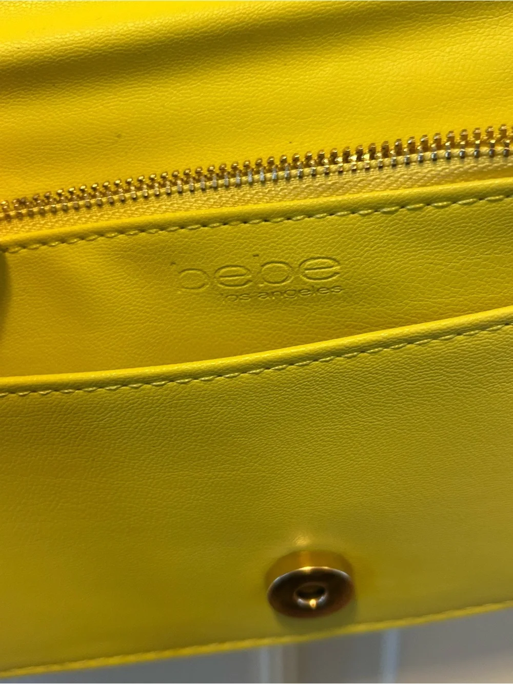 bebe Chartreuse Crossbody Perfect for Y2K Fall Fashions